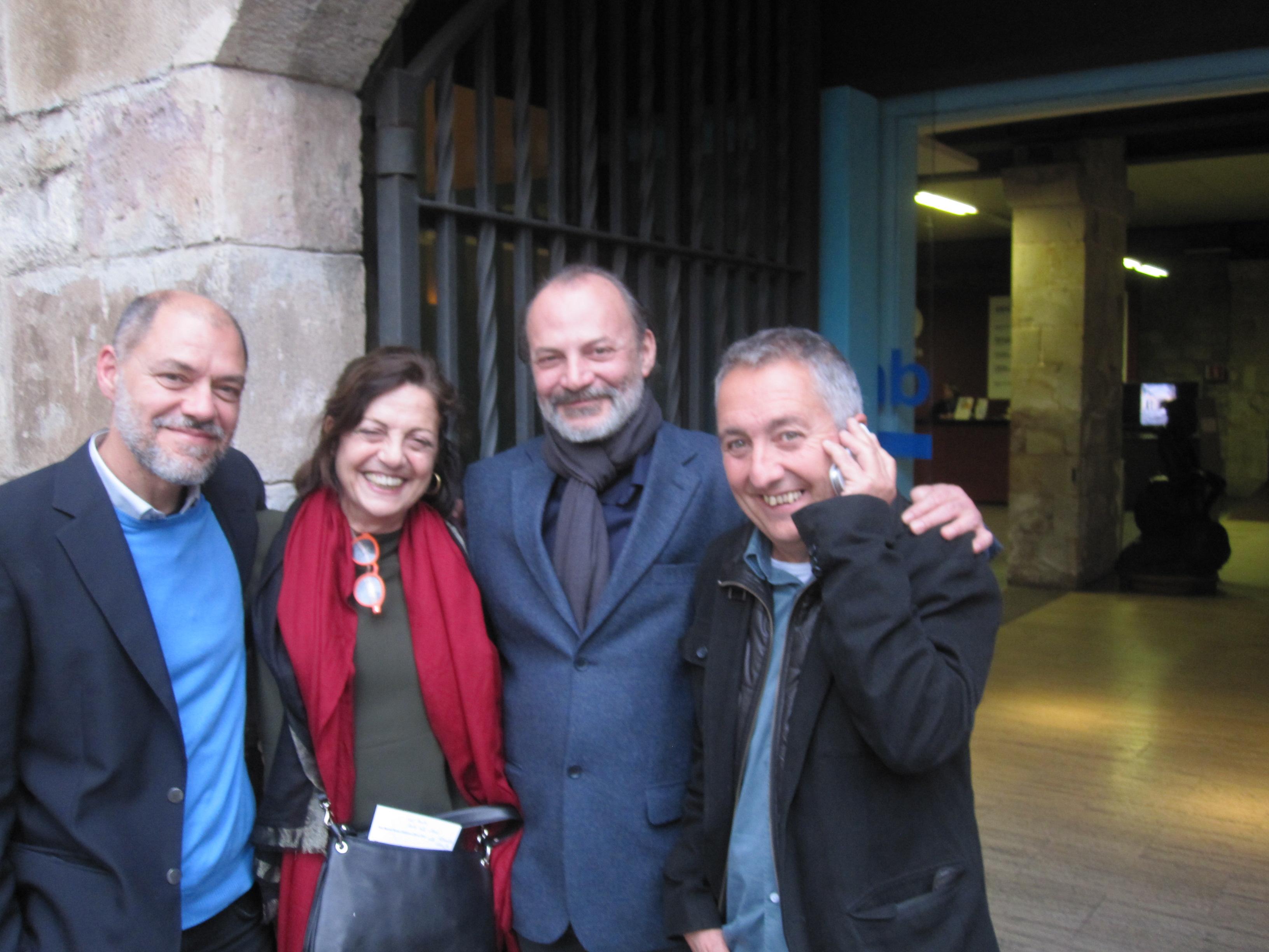 Con Pedro Zarraluki, Concha Alonso y Garriga Vela