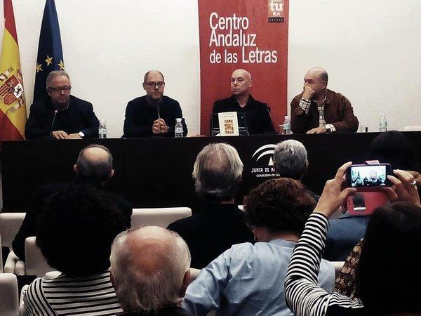 Juan Francisco Ferré, Juanjo Téllez, A. Garrido y yo